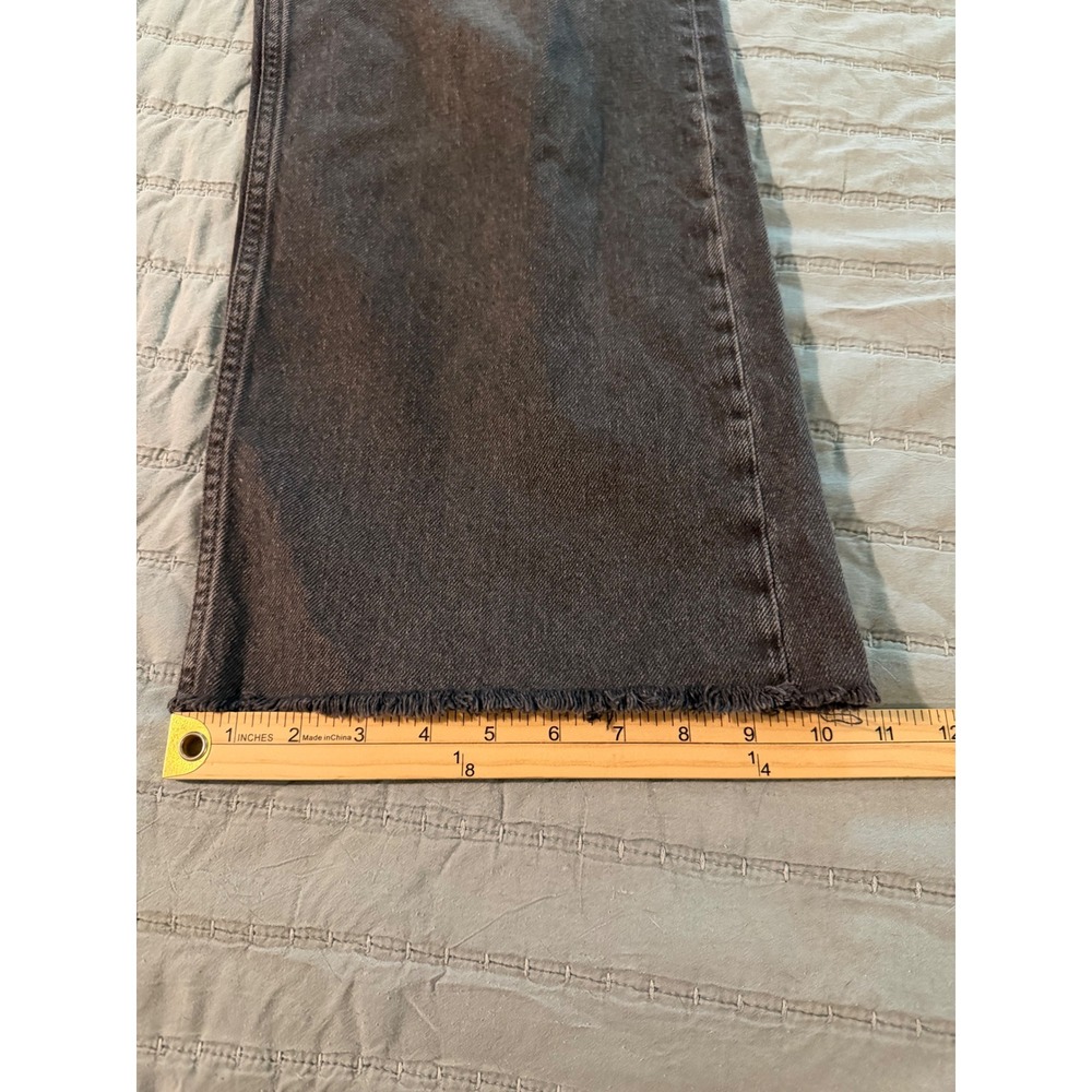 We The Free Tinsley Free People Baggy High Rise Straight Leg Jeans Black 30 - Picture 8 of 8